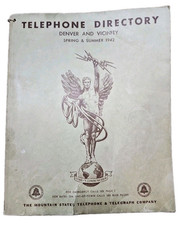 Vintage 1942 Denver Colorado Telephone Directory Spring-Summer (Preowned) picture