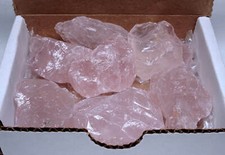 Rose Quartz 10 Oz Box Natural Pink Crystal Chunks Wholesale Raw Gemstones picture