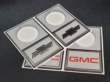 Chevy GMC C10 Door Lock Guards - Bowtie Style UV Resistant 2pc Pack picture