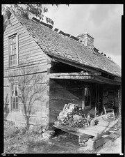 Photo:Blowing Rock NC Gragg Log Cabin 1938 Porch Wooden House picture
