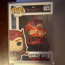 Signed Scarlet Witch Authentic Certified Funko Pop picture