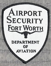 Rare Vintage Obsolete Fort Worth Texas TX Airport Security Patch picture