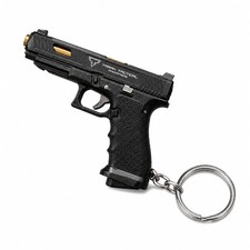 Mini G34 Pistol, 1:3 Model Keychain Gun, Mini Metal Toy Gun Keychain picture