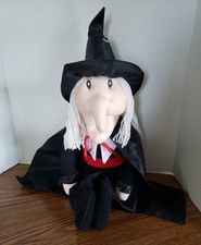 Vintage 1988 Witch-a-Roo Jolly Toys Halloween Hanging Witch Cape Plush picture