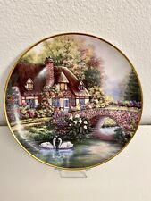 COTTAGE AT MEADOWGATE collector plate by Violet Schwenig Franklin Mint picture