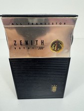 Vintage 1957 Zenith Royal 300 All Transistor AM Radio Tested Working SEE VIDEO picture