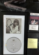 Taylor Swift Autographed Framed Display JSA COA Tortured Poets Department CD picture