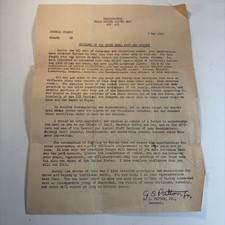 Orig WWII May 9 1945 General Patton 3rd Army General Orders 98 VE Day Address picture