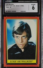 1983 Topps Star Wars Return of the Jedi Series 1 - Luke Skywalker #2 - CGC 6 picture