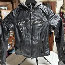 Harley Davidson Women's Miss Enthusiast 3-in-1 Leather Jacket 98030-12VW XS picture