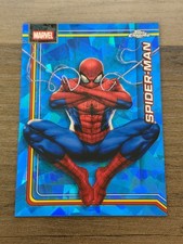 2026 Topps Chrome Sapphire Marvel Spider-Man Base Refractor #163 picture