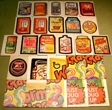 (26) 1973 & 1974 TOPPS WACKY PACKAGES STICKERS & PUZZLE CHECKLIST TRADING CARDS picture