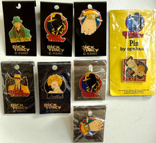 1990 Disney Dick Tracy 8 Pin Lot Applause Gift Creations Sealed NOS picture