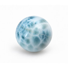Authentic sky blue Dominican Larimar bead 19.3mm picture
