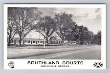 Glennville GA-Georgia, Southland Courts Advertising, Antique, Vintage Postcard picture