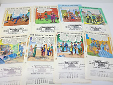 Cartoon Calendar Lot. Bull Of The Woods Triplex  Supply Co. Brookfield Wi. picture