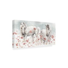 Trademark Fine Art Lisa Audit 'Wild Horses Iii' Wrapped Canvas Wall Art 24x47 picture