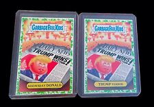 2017 Garbage Pail Kids GPK 3a Doomsday Donald + Trump Terror Puke Green Parallel picture