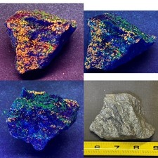 SEE VIDEO : RARE FLUORAPATITE & CHLOROPHANE W/ WILLEMITE ; FRANKLIN, N.J. picture