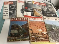 Vintage TRAINS & RAILROAD MAGAZINE Lot 9 Issues 1956-1966 picture