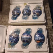 The Bradford Exchange Set Of 6 Above And Below Porcelain Ornaments picture