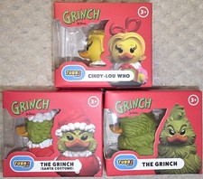 Mini Tubbz Dr. Suess Grinch Santa Costume Cindy-Lou Who NEW NIB Rubber Duckies picture