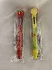 VINTAGE KNOCKOFF SCENTED PEN MULTI COLOR 6 DIFFERENT COLORS BRAND NEW 2 PAIRS picture