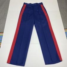 Pristine VTG 1950s USMC Dress Blue Trousers 28x30 25.7oz Heavy Wool Silver Talon picture