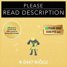 Shiny Riolu (Instant Registered or 30 days Ultra Friends) - Pokémon Go picture