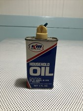 1973 Rare Vintage KM Kerr McGee Household Oil Can 4oz. Oiler FULL picture