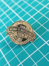 Vtg John Hagee Ministries Return To Righteousness Gold Tone Lapel Pin picture