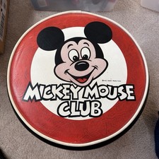 Vintage 1960's Era Walt Disney Mickey Mouse Club Foot Stool 13