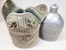 Original 1918-Dated WWI US 132nd Infantry AGMCO Aluminum Canteen, Cup & Cover picture