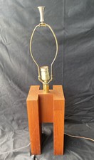 VIntage Automax New York Vintage Mid Century Modern Teak Lamp picture