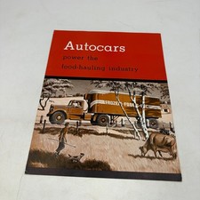 1950s Autocar Truck Sales Brochure Food Hauling Refrigerated Milk Delivery picture
