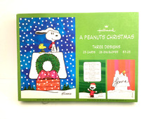 VINTAGE 1950s HALLMARK CHRISTMAS CARDS A PEANUTS CHRISTMAS 17CARDS & ENVELOPES picture