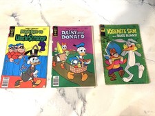 vtg LOT 3 COMIC BOOK Daisy and Donald 1975/76/78 #13 #17 #34 Walt Disney avg. picture