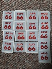 2, 1966 Connecticut License Plates. YOM Expiration Stickers.$12. PER PAIR. picture