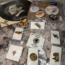 Vintage Pins Political Reagan Bush Republican Elephant Lapel pin buttons JFK picture