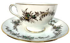 Minton Greenbriar S-644 Bone China Tea Cup Saucer Set Service for 16 Vintage 195 picture