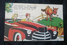 Vtg Comic Postcard Comicard by Clem c 1950s Unposted San Francisco NOS #234  picture