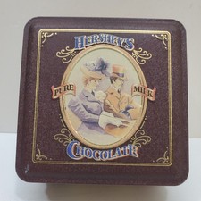 Hershey's Pure Milk Chocolate Collectible Tin Vintage #4 1995 Americana Art picture