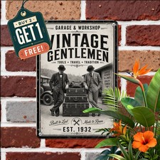 Classic Comedy Duo Film Tin Sign Golden Age Cinema Room Metal Wall Plaque picture