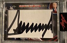 Leaf 2022 ELECTION DAY DONALD TRUMP AUTO #d to /23 Cut Signature Factory Sealed picture