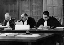 Netherlands Den Haag three judiciary during conference of the inte- Old Photo picture