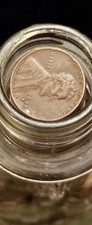 1950’s Lincoln Glass Bank Bottle Lincoln Foods Lawrence MA 8.5