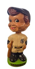 Vintage 1960's New York Yankees Bobble Head Nodder Green Base - RARE picture