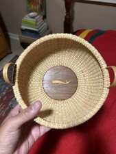 Vintage 1994 Hala Signed Nantucket Style Lightship Basket picture