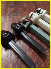 Vintage Star Wars PEZ Dispensers Lot Of 5 1997 Lucas Films Pez Candy Movie Toy picture