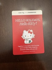 **RARE** 2025 Starbucks x Hello Kitty Collaboration Promotional Sign picture